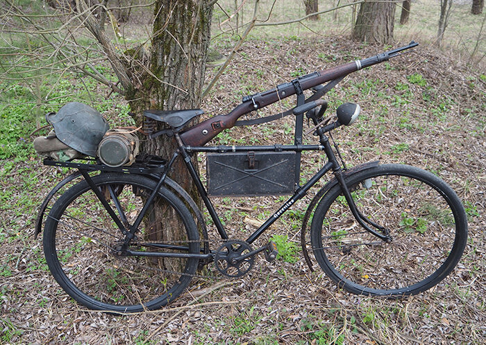 Велосипед Hercules Truppenfahrrad 1943 года выпуска из коллекции Веломузея Андрея Мятиева.