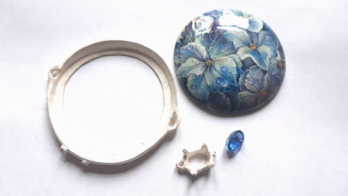 форма для оправы в серебре после отливки