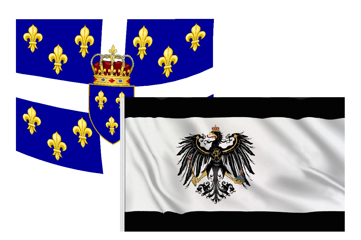 Флаги Французской и Прусской империй 