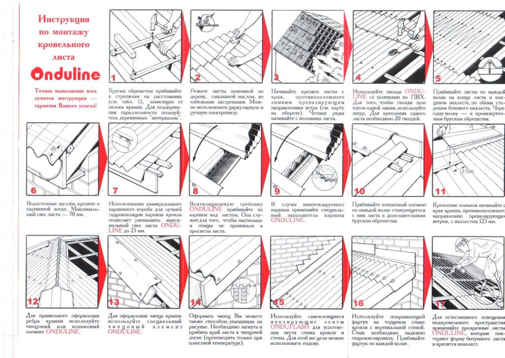 Монтаж ондулина: пошаговая инструкция