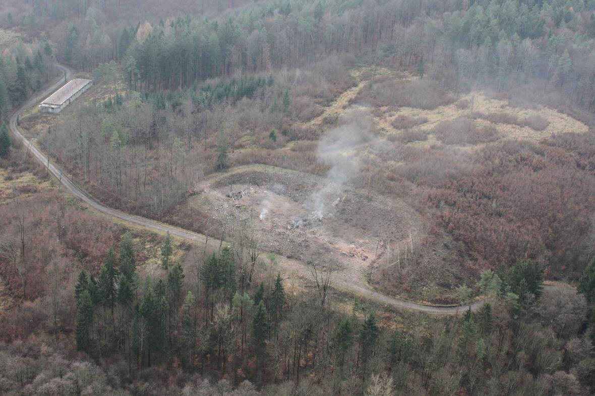 Место второго взрыва во Врбетице. Источник: ct24.ceskatelevize.cz