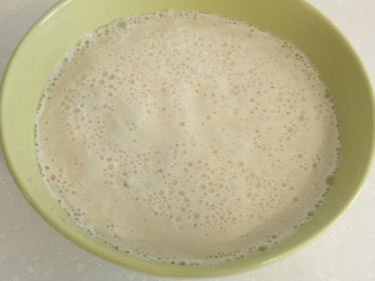 опара с пузырьками