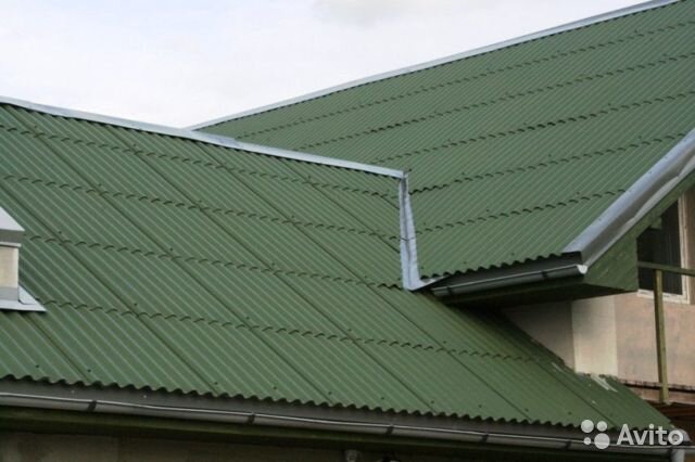 Шифер. Фото из сети. Можно красить в любой цвет.