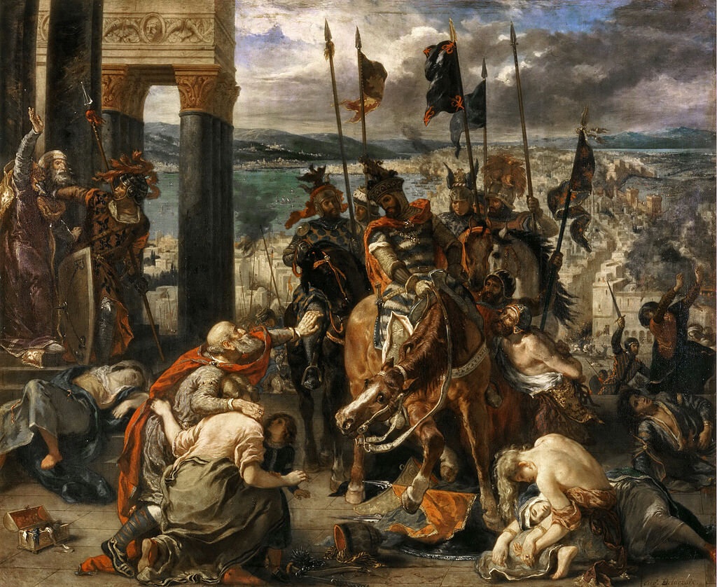 «Взятие Константинополя крестоносцами» (Делакруа, 1840)