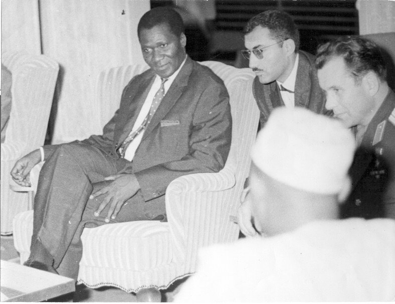 С президентом Гвинейской Республики Ахмедом Секу Туре, Конакри, 1964 г.