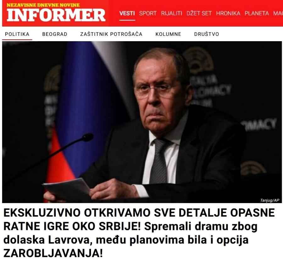 Informer: К приезду Лаврова готовили драму, и в планах был вариант ЗАХВАТА!