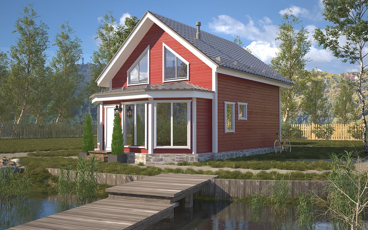 Скандинавский дом 6х7,5