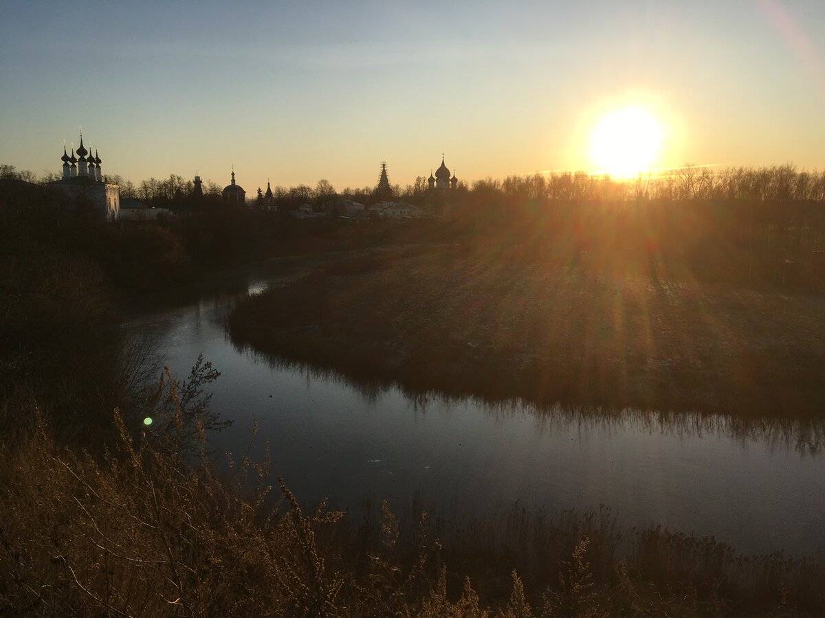 Пейзажи вечернего г.Суздаль