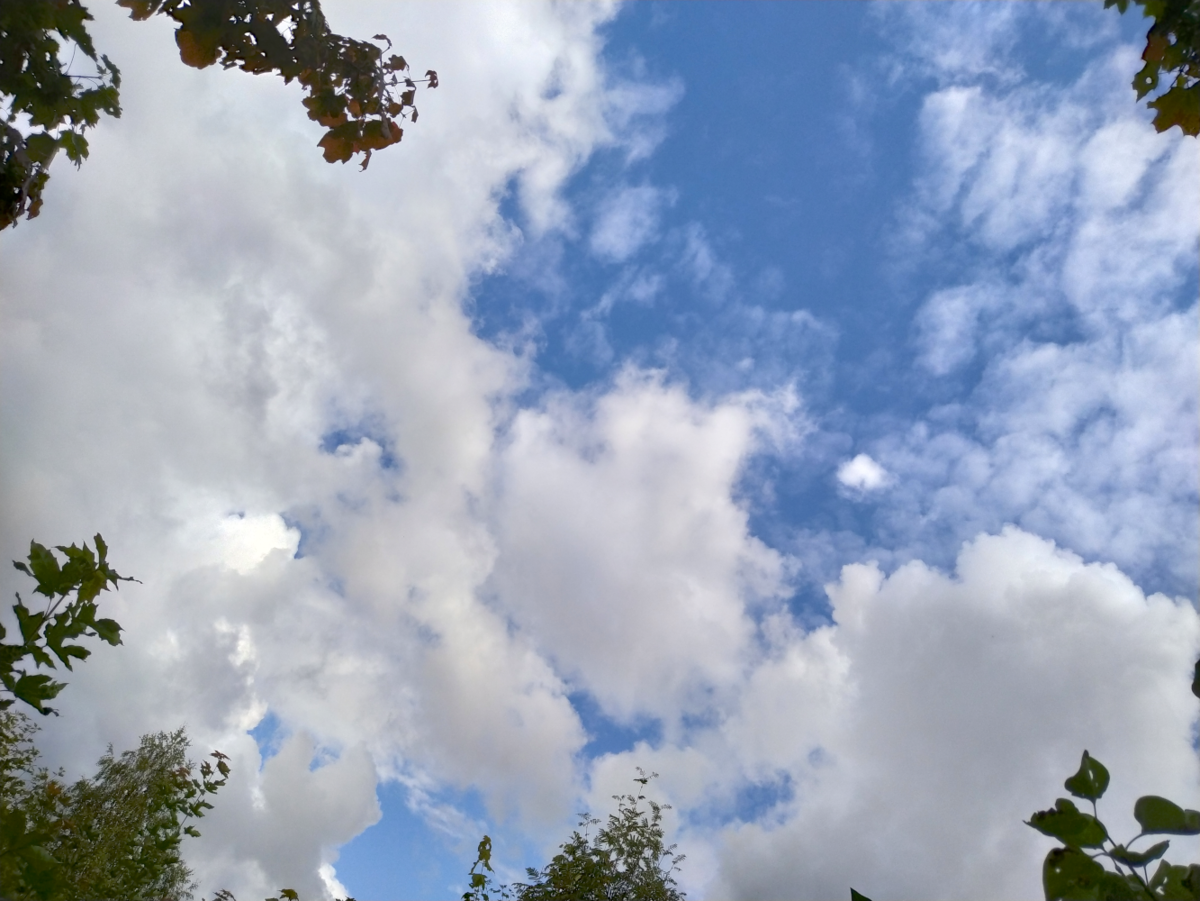 Небо над головой на второй неделе марафона (начало сентября)