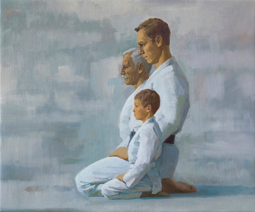 "Три поколения"    художник Евгений Уткин