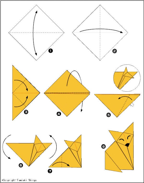 Оригами из бумаги для начинающих: 10 легких схем
