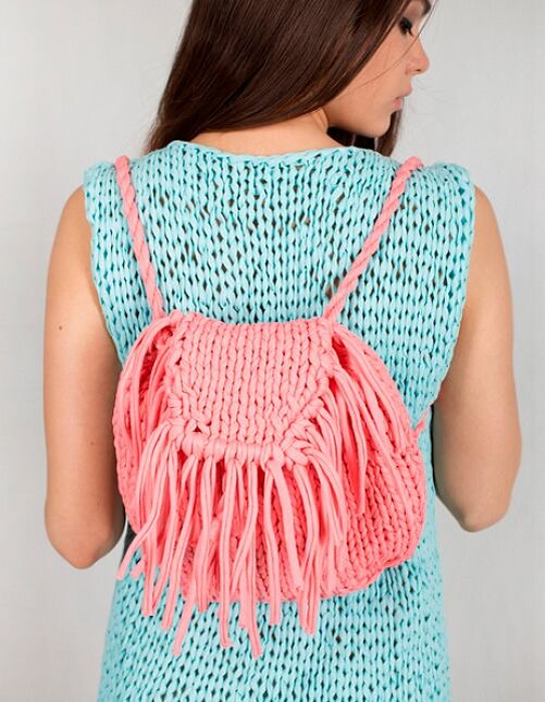Рюкзак BAGGY из пряжа T-Shirt Yarn