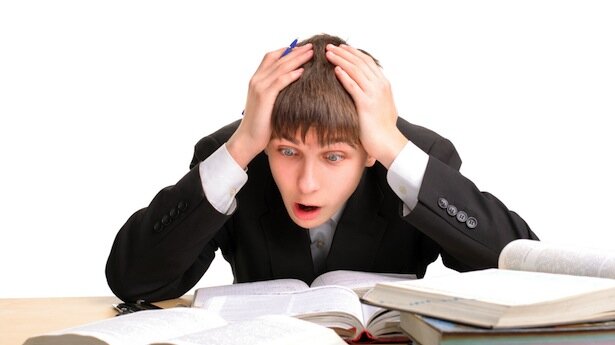 На экзамене