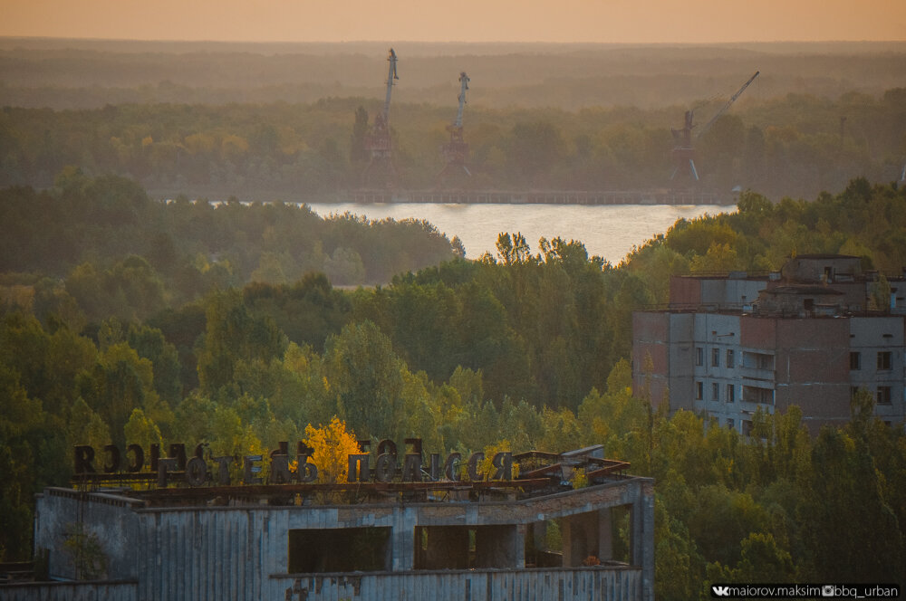 Очередной рассвет в Припяти без людей! Эту красоту нужно видеть своими глазами!