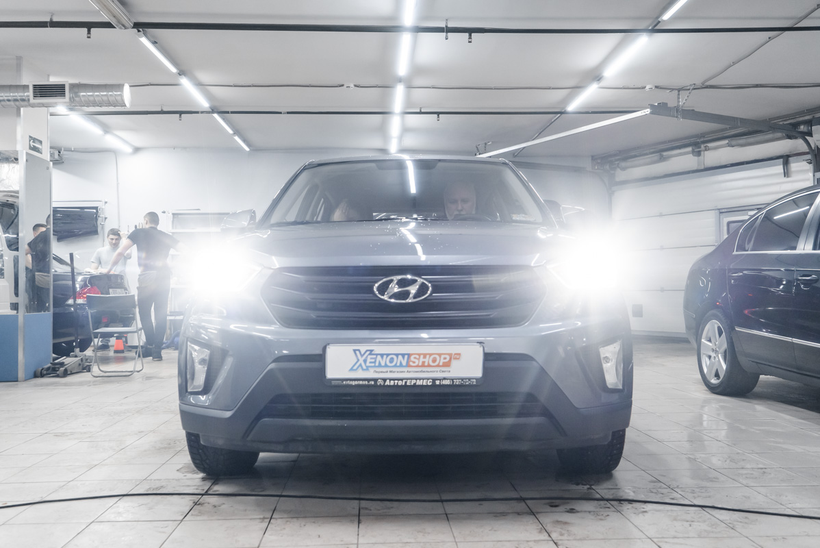 Установка светодиодов в фары Hyundai Creta | Xenonshop.ru | Дзен