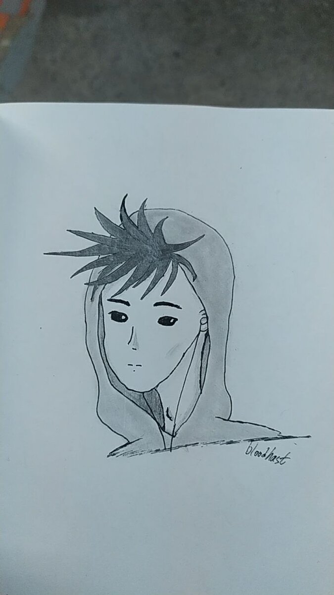 Мой рисунок. Портрет пацана