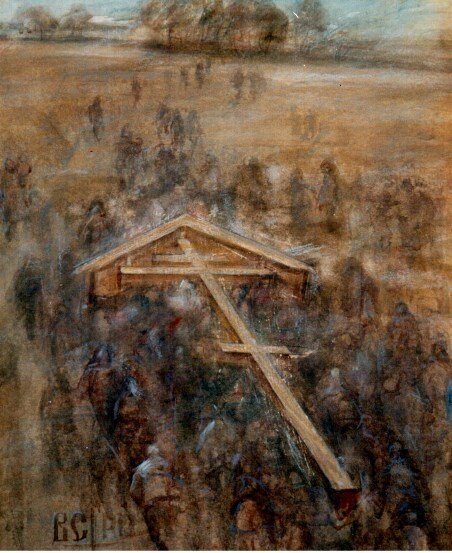 На илл.: Василий Соловьёв. Несущие крест