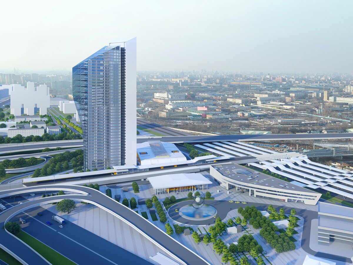 Для начала обратимся к картинкам, которые нарисовали для нас архитекторы. Вот как должен будет выглядеть весь комплекс, когда закончатся все работы. Несколько напрягает эта башня с гостинично-офисным центром. Хотя и понятно, почему её сюда воткнули. На самом деле власти очень хотят, как и при Лужкове, застроить каждый сантиметр высотками, чтобы получать максимальную прибыль с каждого квадратного метра земли, однако сейчас этот процесс выглядит не таким откровенным, сейчас стараются это свое желание максимально завуалировать. Достаточно вспомнить стадион "ЦСКА" с огромной пристроенной башней, или программу реновации, где вместо невысоких пятиэтажек вырастут высотки. Такая же история и тут, вроде бы ТПУ, но обязательно надо воткнуть небоскреб, без этого никак.

