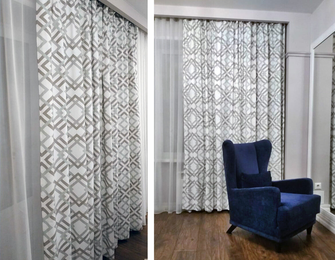 Шторы Cozyland в проекте Оксаны Пантелеевой 2017 г.