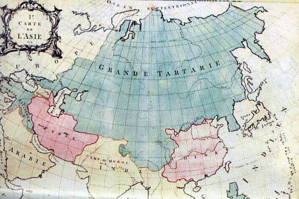 Карта Великой Тартарии, IX век н. э.