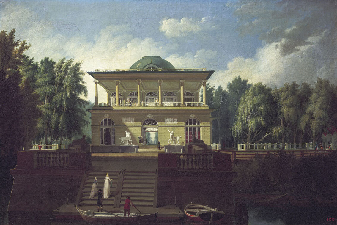 Вид на Строгановскую дачу в Петербурге (А. Н. Воронихин, 1797)