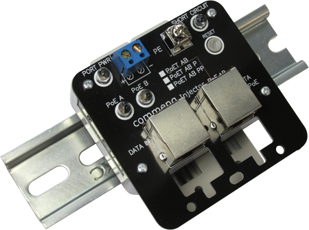 Вот так выглядит инжектор, установленный на рейку DIN