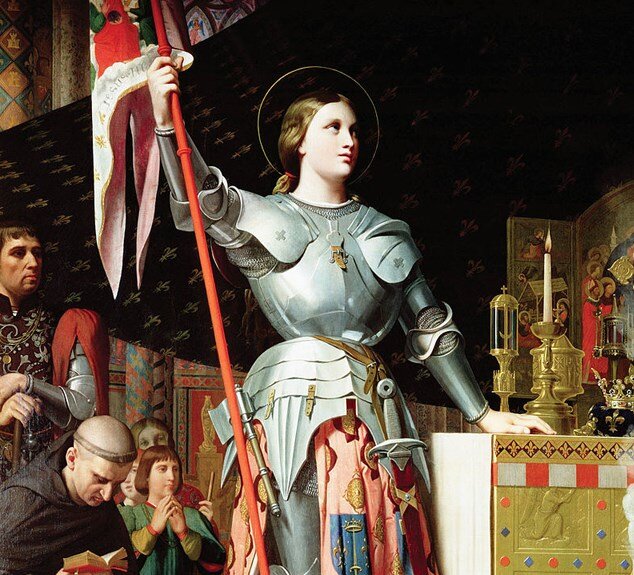 Жанна д’Арк на коронации Карла VII.