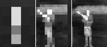 Обнаружение цели, распознавание что это человек и идентификация, что человек с оружием.