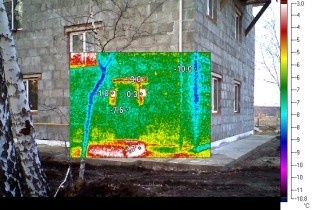 Тепловизор - утечка тепла