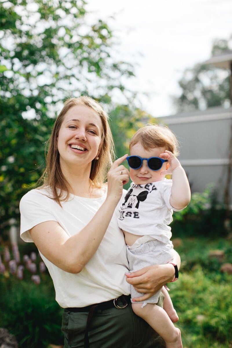 Это я и мой уже годовалый сын