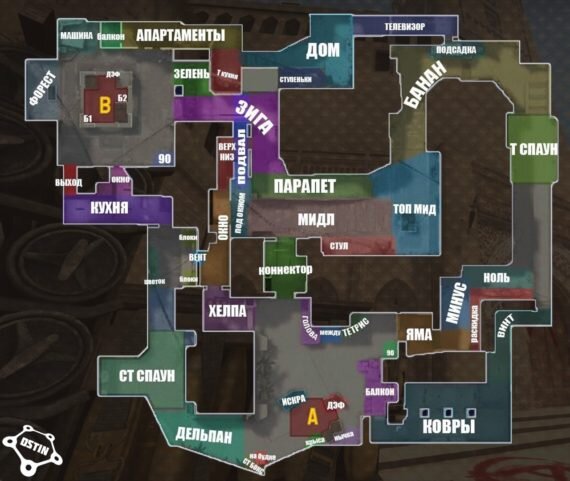 Позиции на карте