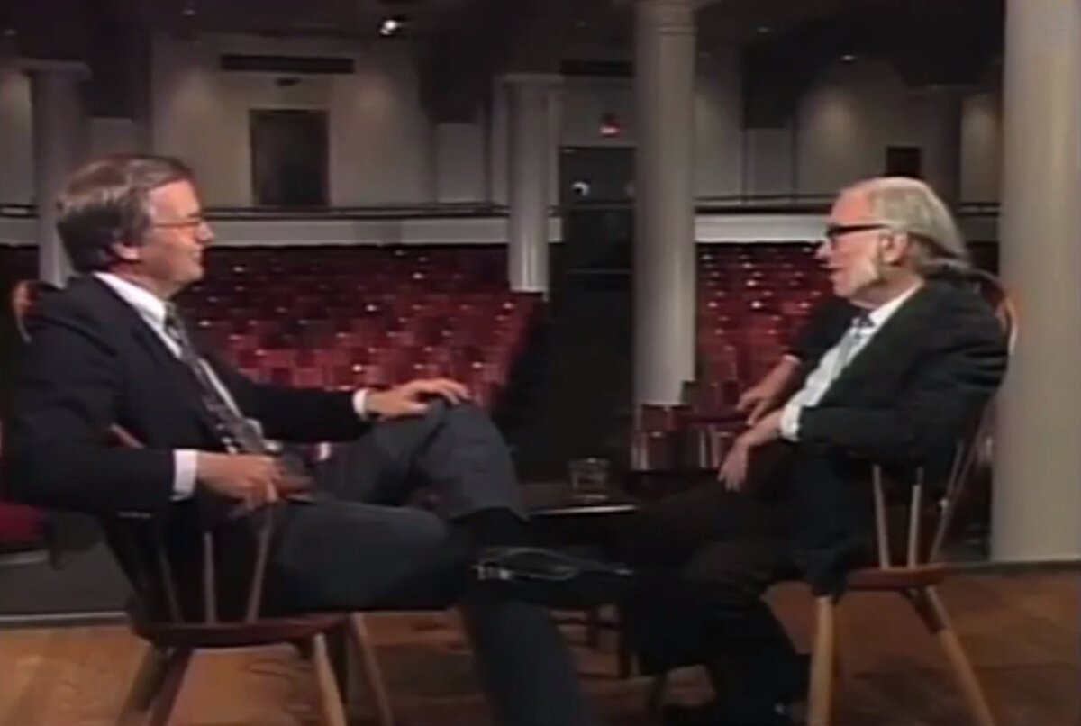 Билл Мойерс и Айзек Азимов.