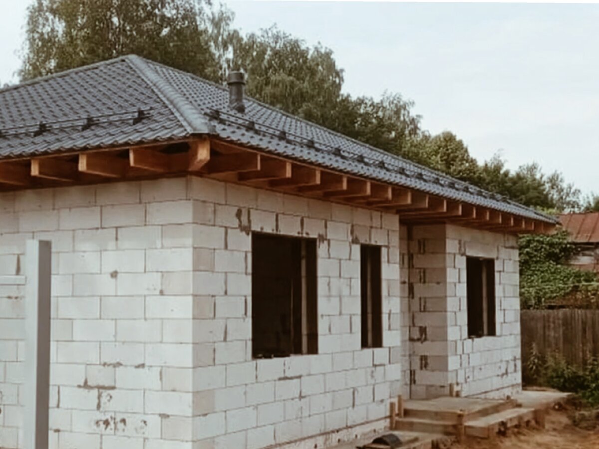 Дом из газобетона (фото из интернета) @Для Себя своими руками