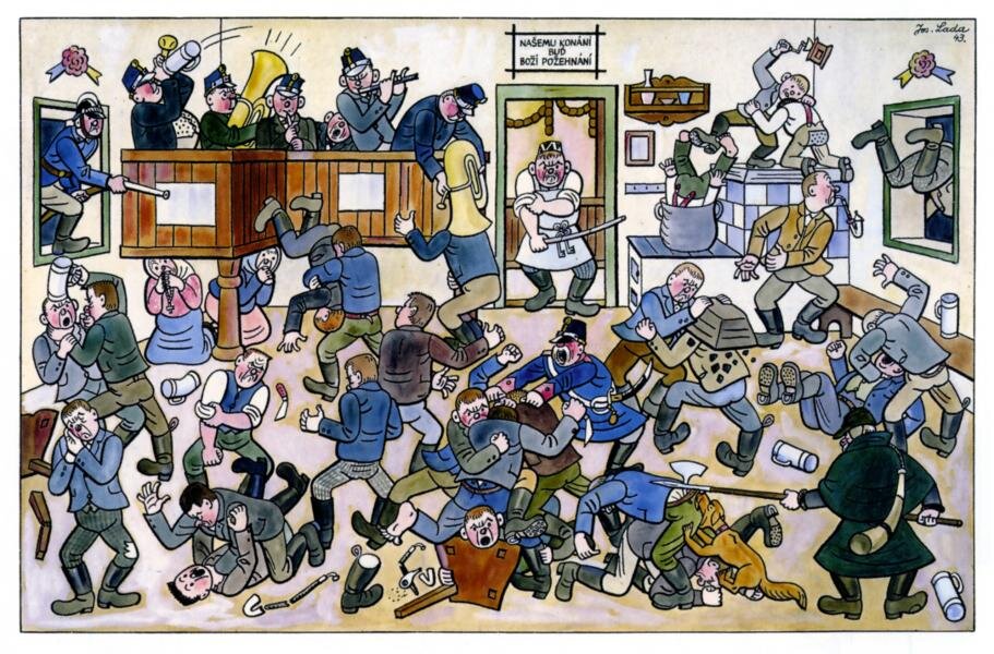 День рождение посла Чехии в Магадане ,да простит меня Йозеф Лада сделавший своими иллюстрациями книги о Швейке более ироничными