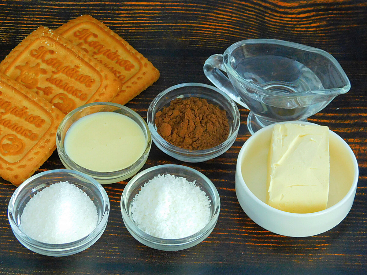 Ингредиенты для приготовления рулета Баунти