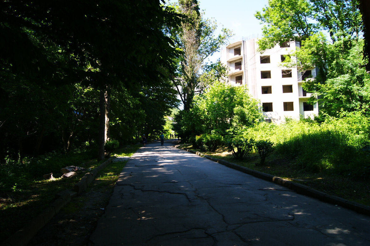 по пути к пляжу