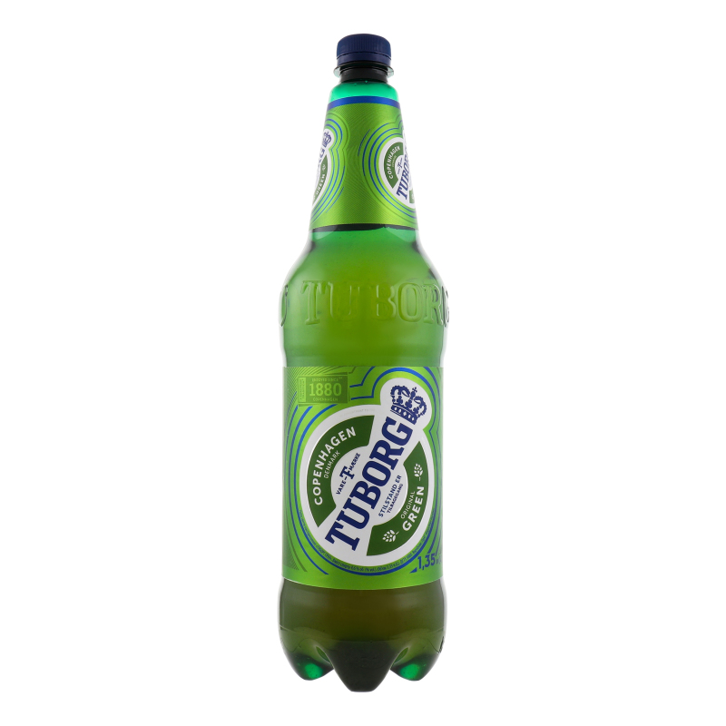 Пиво Tuborg green 1,35 л. пэт