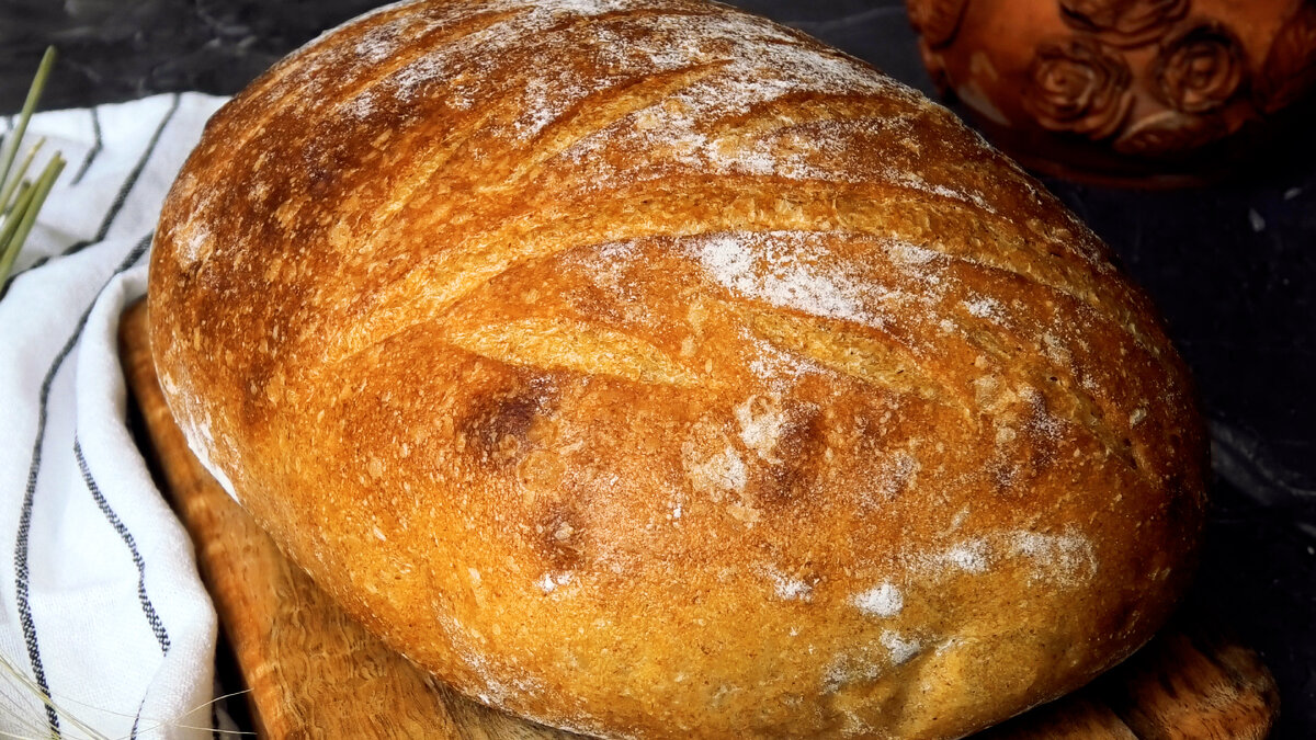 Ароматный цельнозерновой🍞 пшеничный Хлеб на закваске🌾 | ПРОСТОРЕЦЕПТ |  Дзен