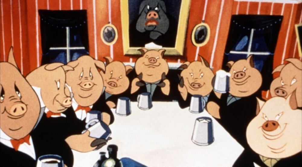 Кадр из мультфильма "Скотный двор"