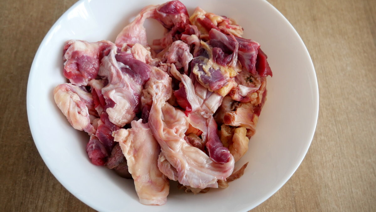 Собрать жилы, пленки.