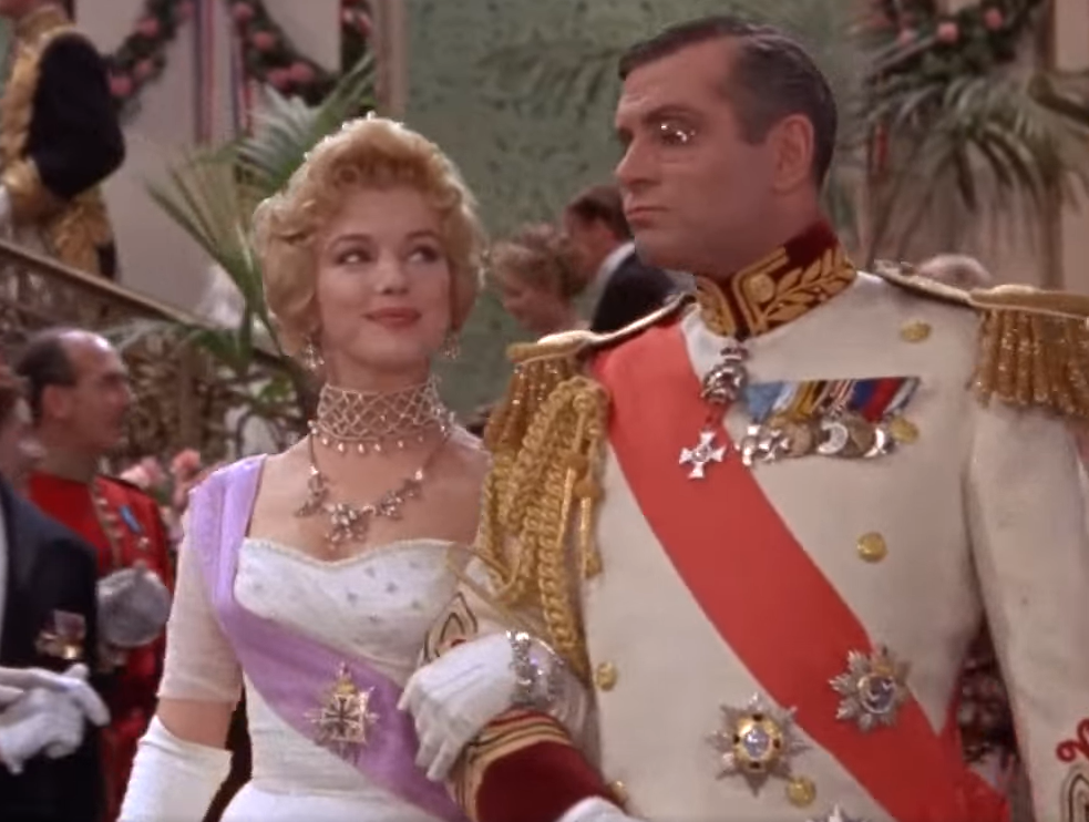 Мэрилин Монро и Лоуренс Оливье в фильме "Принц и хористка"