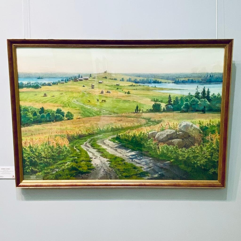 Варвара Саливан "Жаркое лето"  
Бумага, акварель, пастель