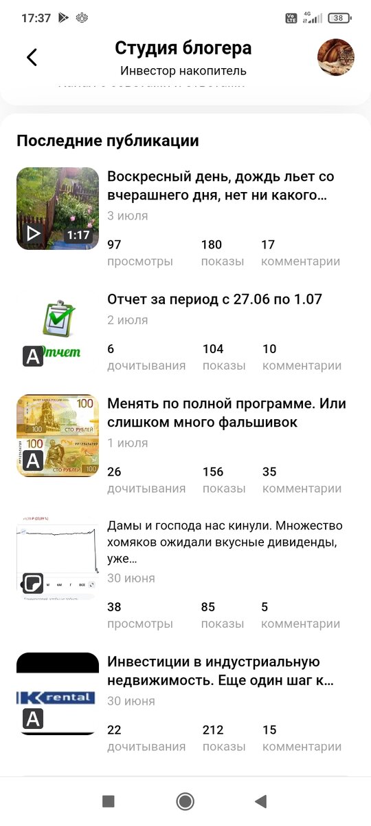 Скрин с личного кабинета