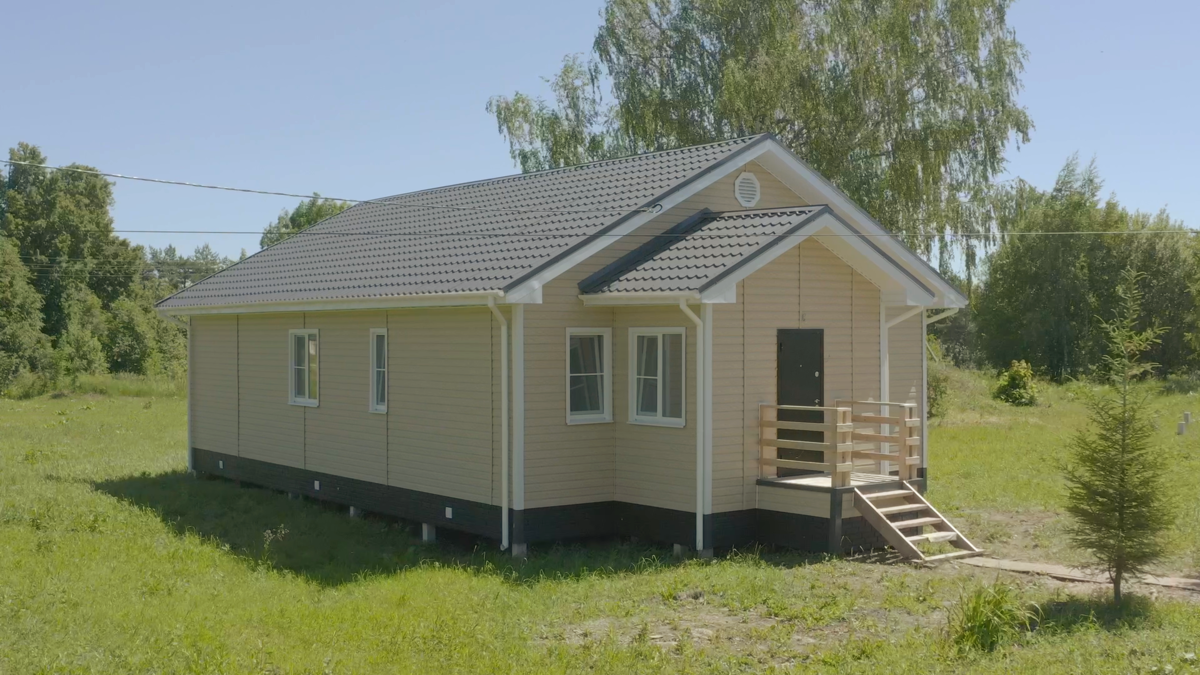 Фасад под дерево. Сайдинг Ю-Пласт Тимберблок Кедр Натуральный