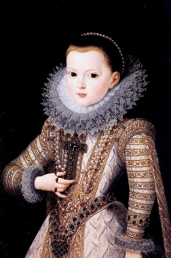 Детский портрет Анны Австрийской. Хуан Пантоха де ла Крус, 1607 год.