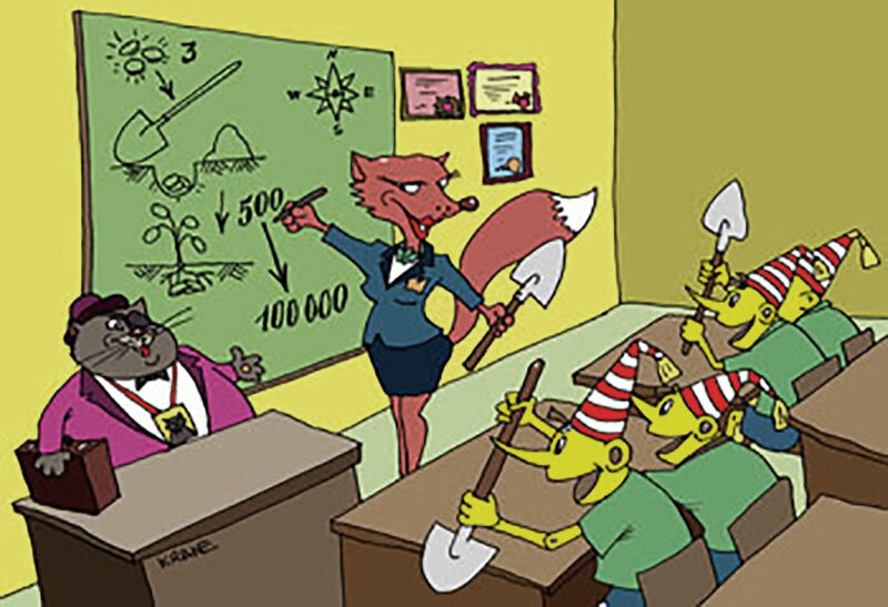 Выпиленные с детства готовые буратинки, проходящие тренинг по раскучерявливанию.