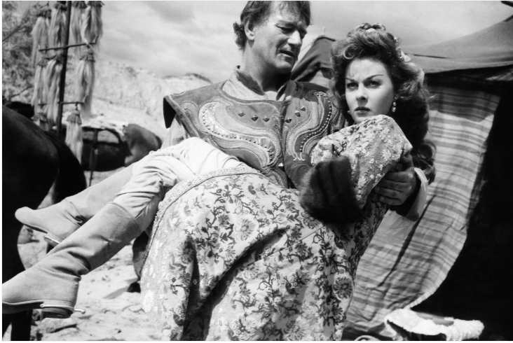 Джон Уэйн в роли Чингизхана в фильме "Завоеватель" (1956)
