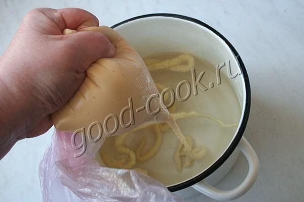 Лапша для супа из жидкого теста