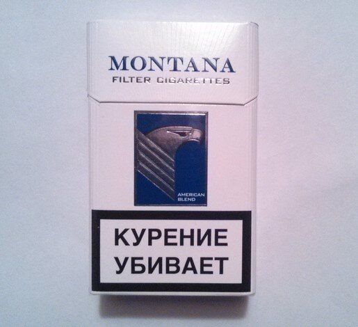 Дизайн пачки сигарет Montana от ПССФ