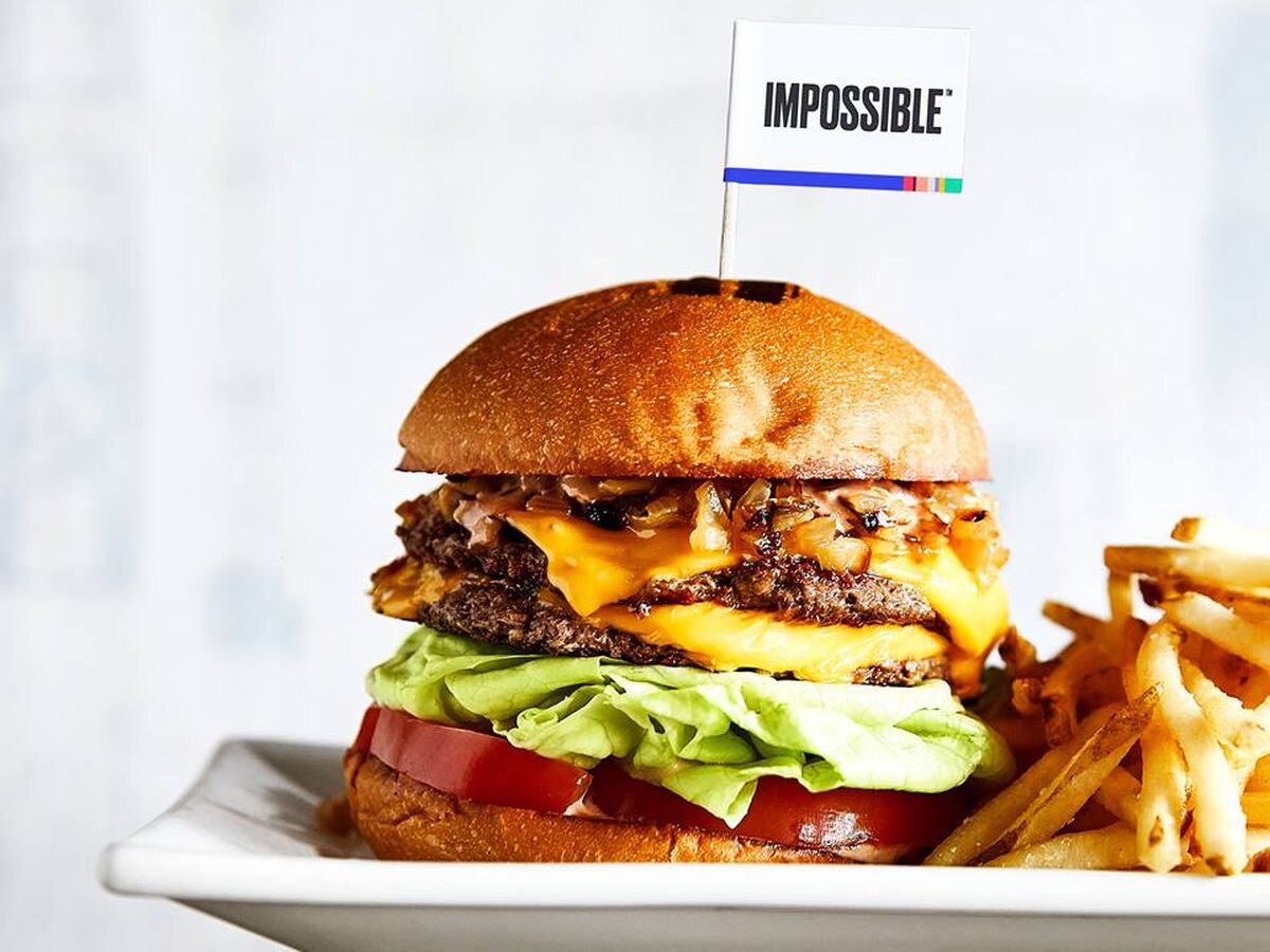 Бургер без мяса. Фото: impossible foods